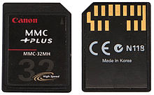 A memory card standard used for solid-state storage.